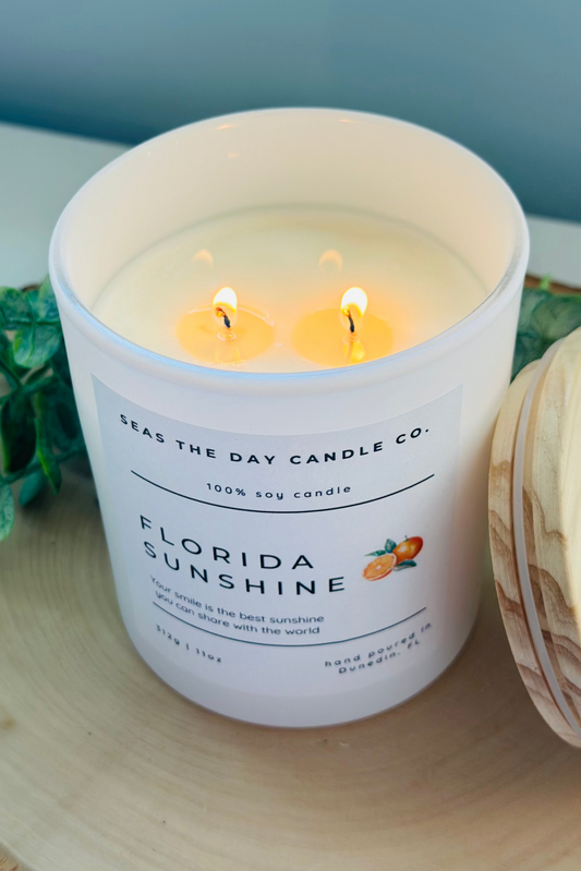 Seas The Day Candle Co. Florida Sunshine 11oz Wax Candle