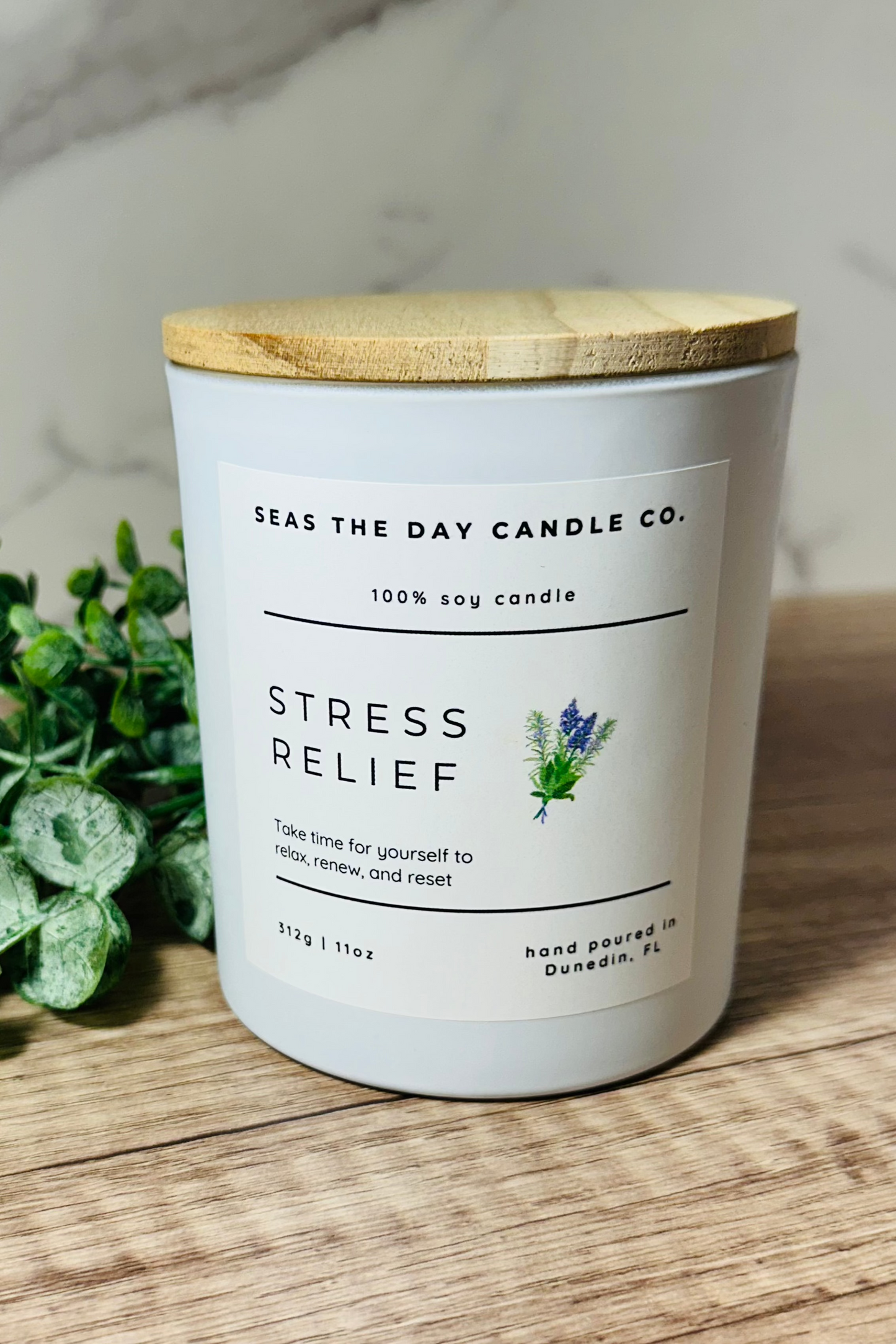 seas the day candle co stress relief soy candle
