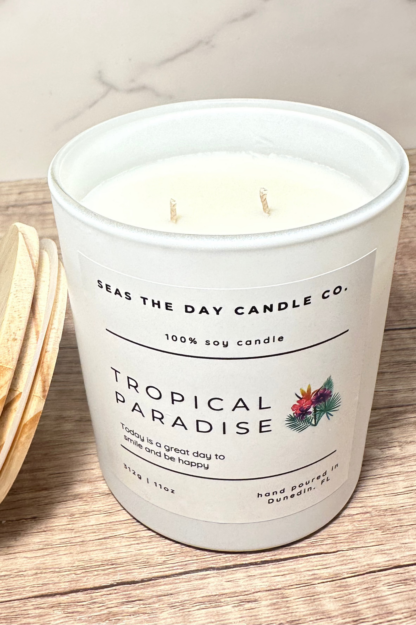 seas the day candle co tropical paradise soy candle
