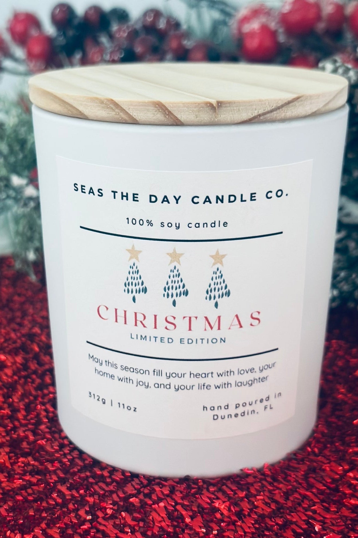 seas the day christmas limited edition soy candle
