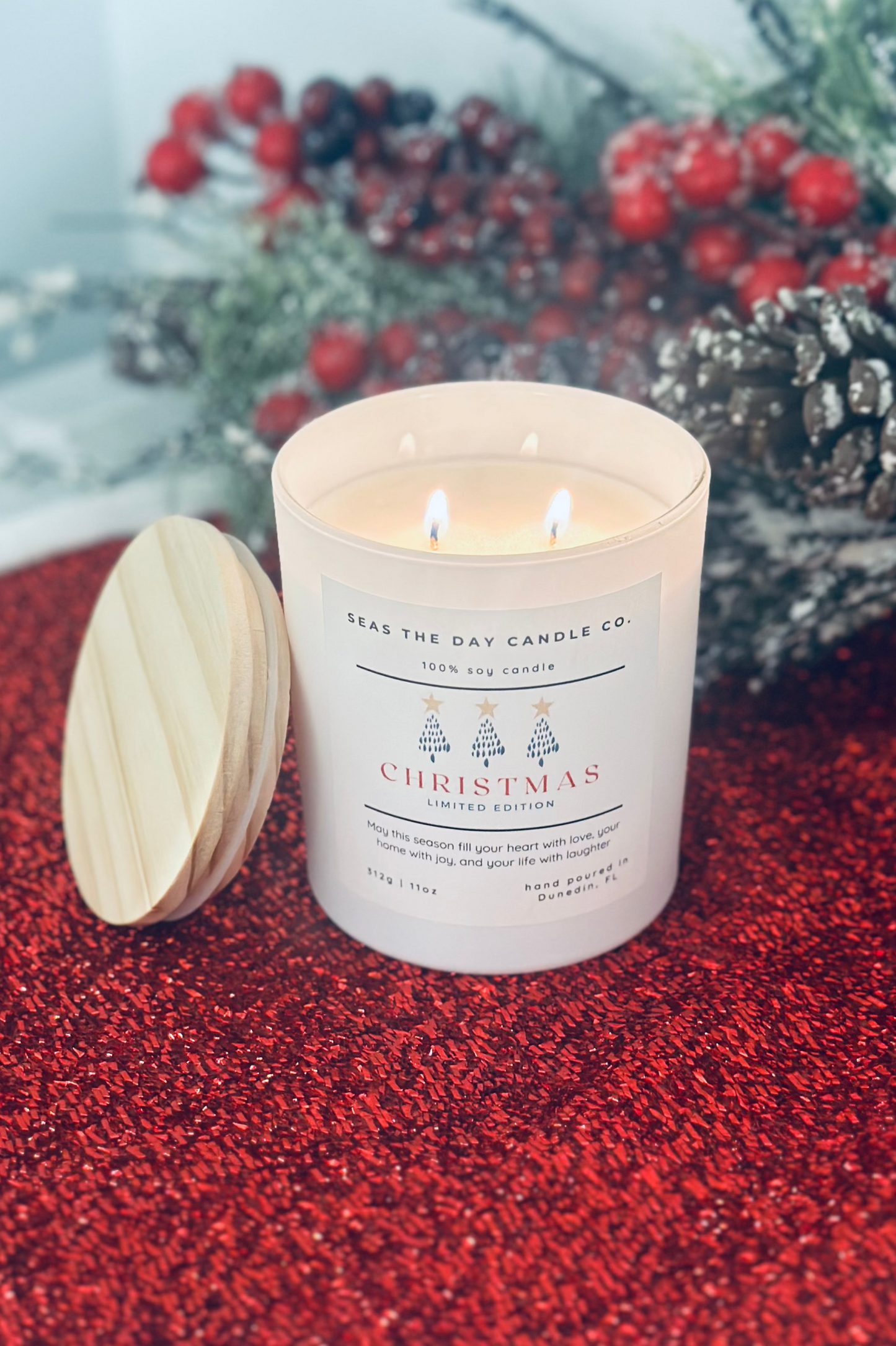 seas the day christmas limited edition soy candle