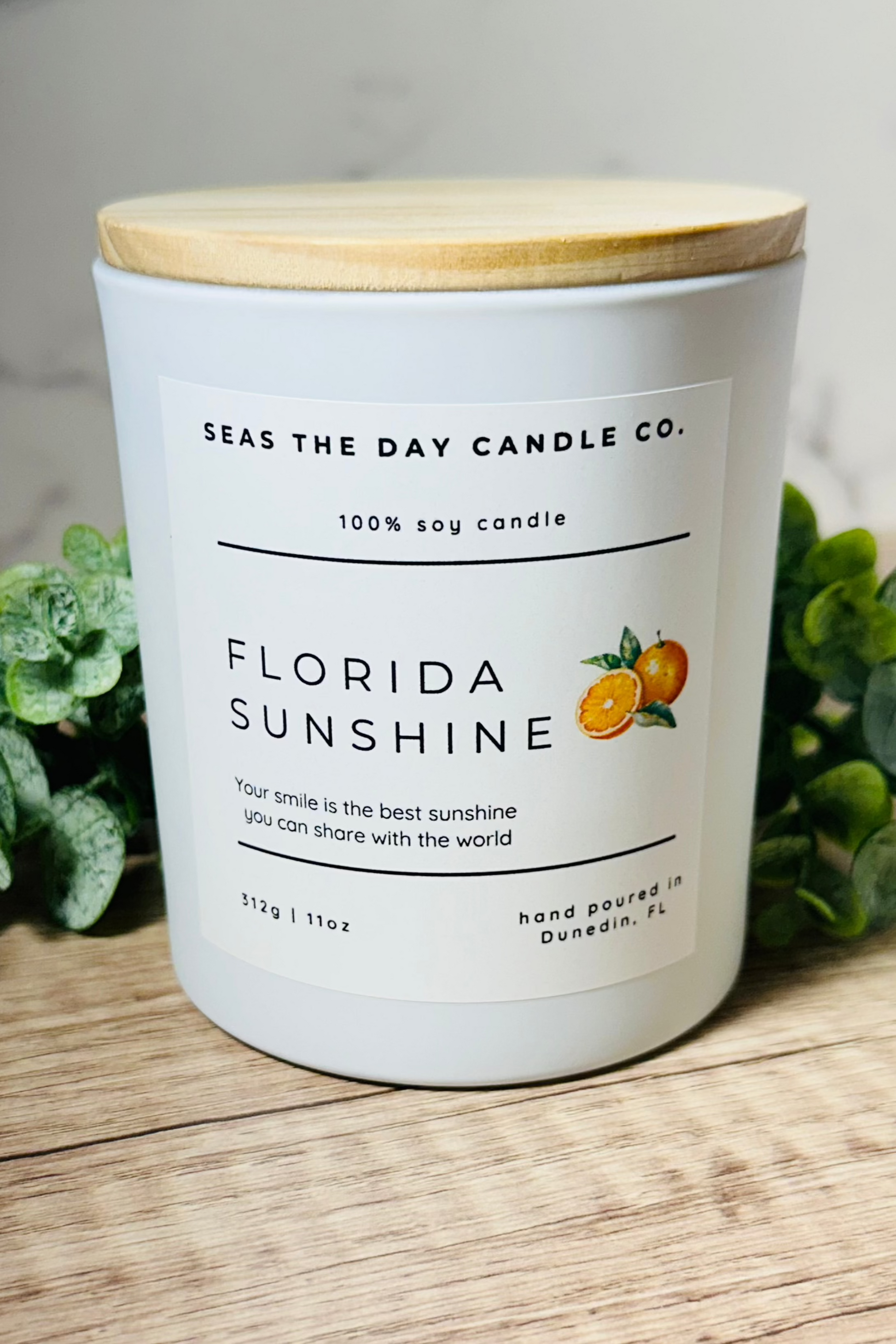 Seas The Day Candle Co. Florida Sunshine 11oz Wax Candle