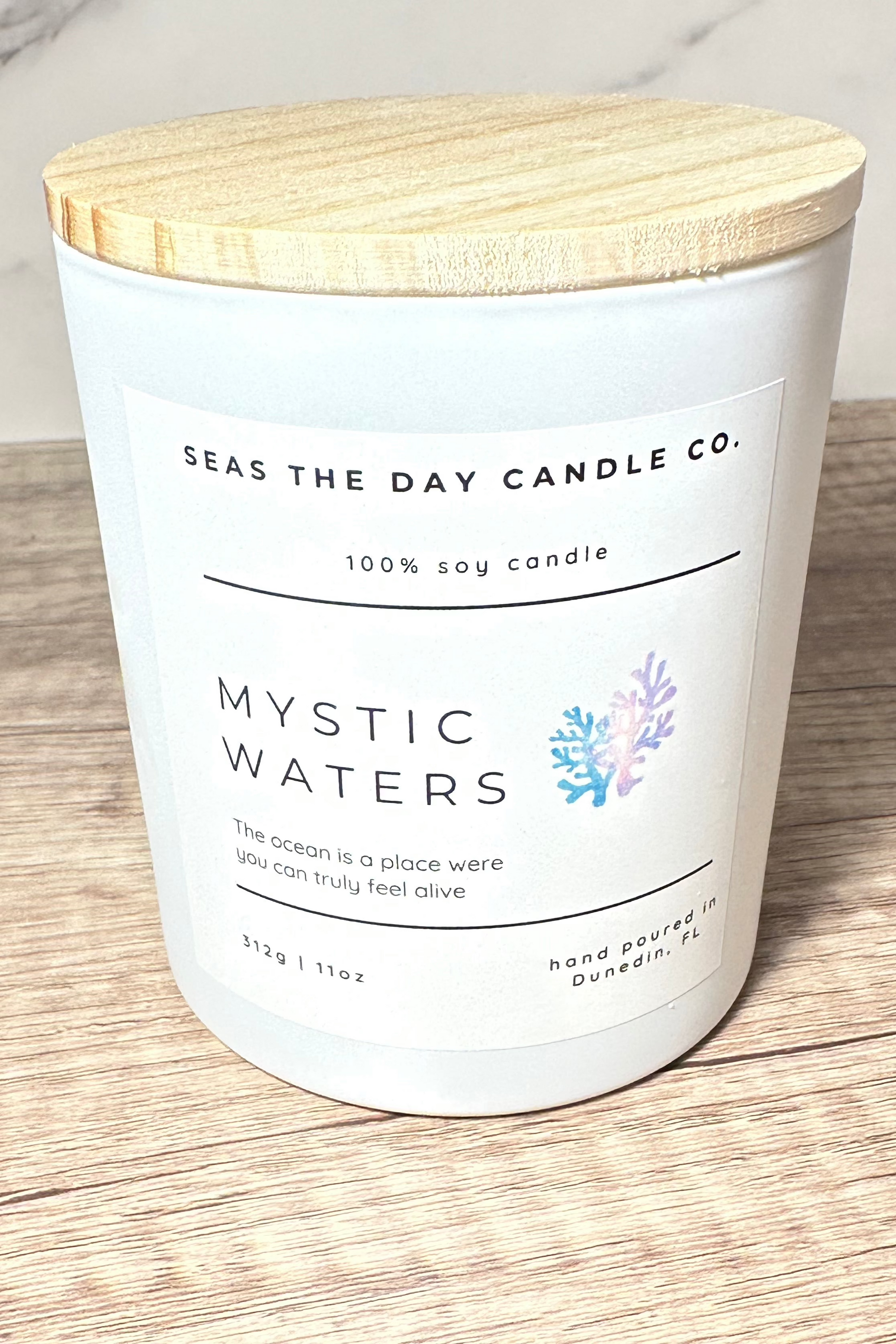 seas the day mystic waters soy candle