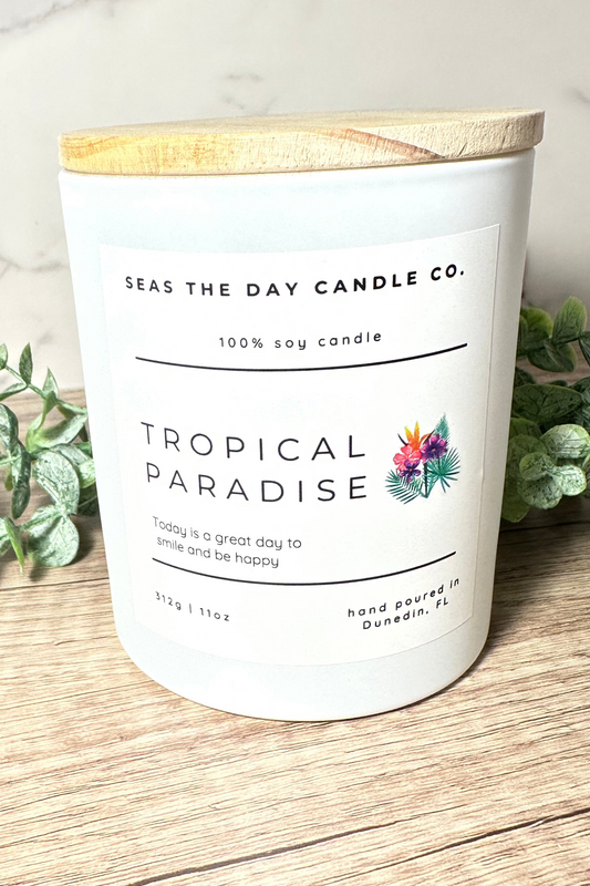 seas the day candle co tropical paradise soy candle